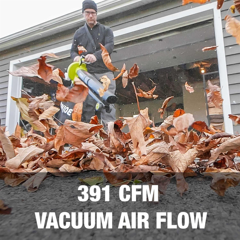 Sun Joe 24V-X2-BVM143-CT Cordless Blower Vacuum Mulcher