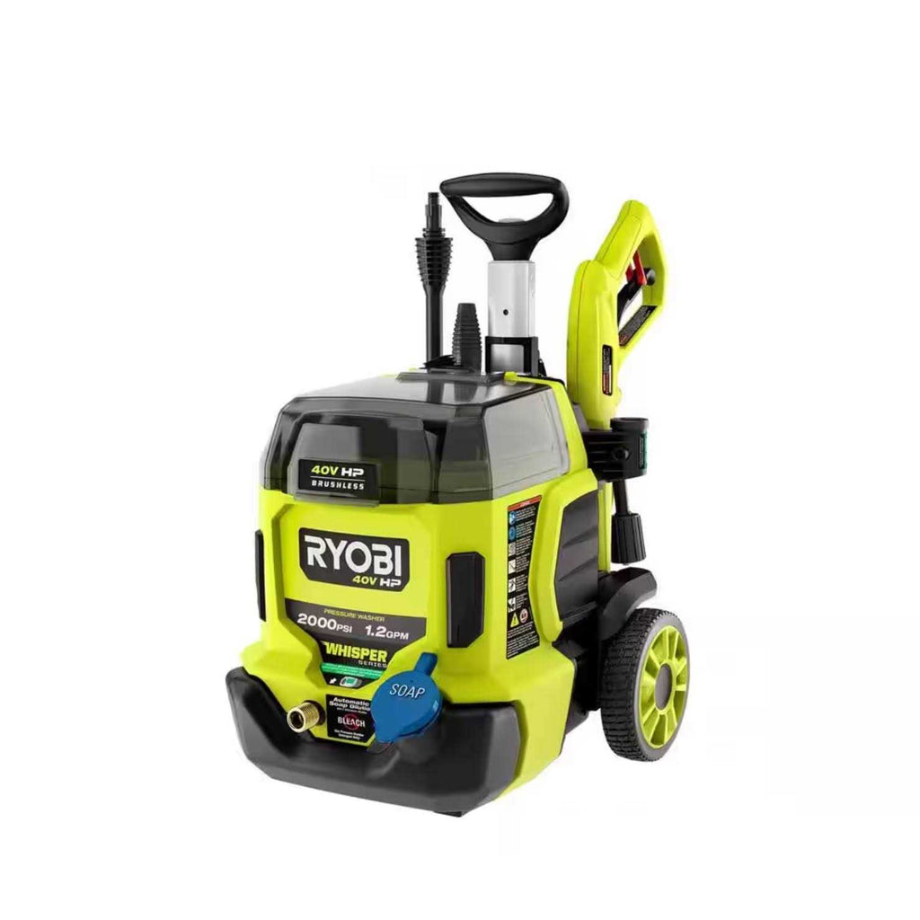 RYOBI 40V HP Brushless Whisper Series 2000 PSI 1.2 GPM Cold Water Electric Pressure Washer