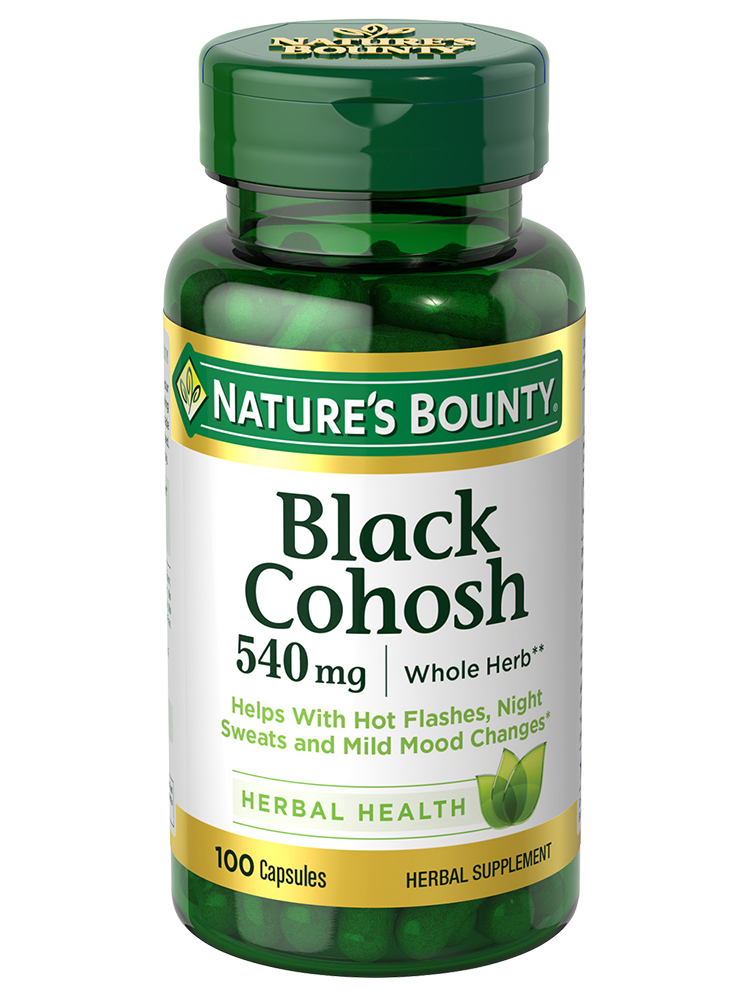 Nature's Bounty Black Cohosh, 540 mg, 100 Capsules