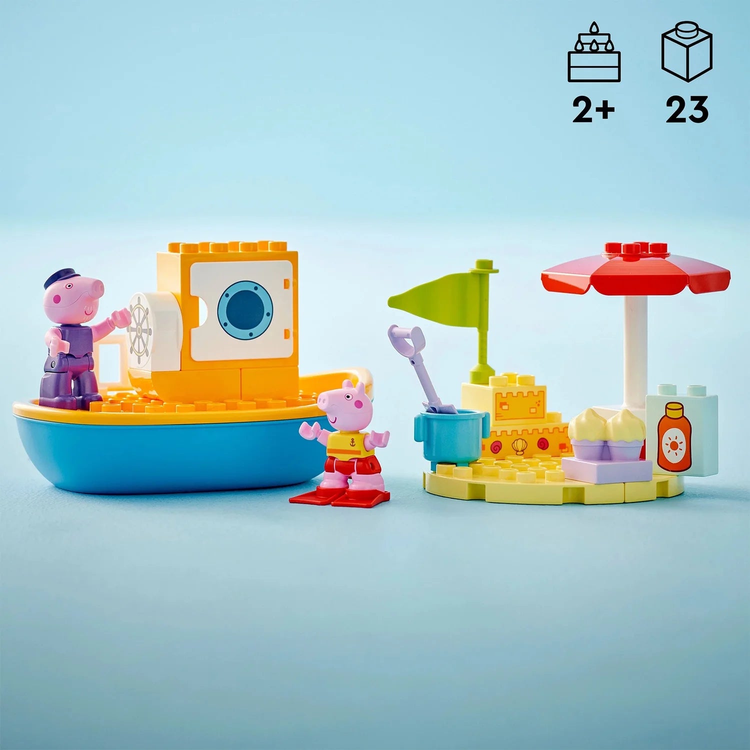 LEGO DUPLO Peppa Pig Boat Trip Toy for Toddlers 10432