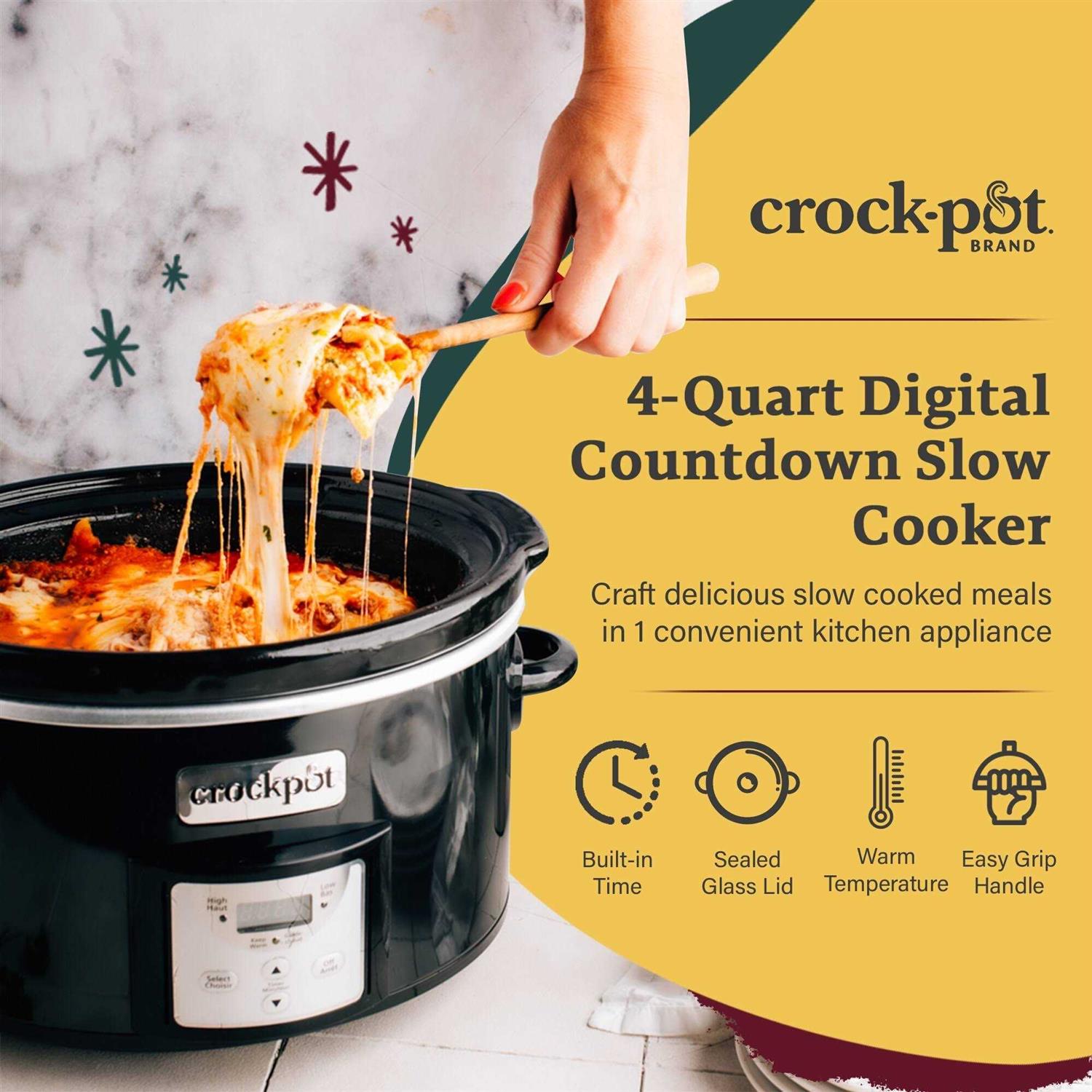 Crock-Pot 4-qt. Digital Countdown Slow Cooker