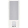 Screen Tight Chesapeake 32 In. W x 80 In. H x 1 In. Thick White Vinyl Screen Door w/XL Pet Door