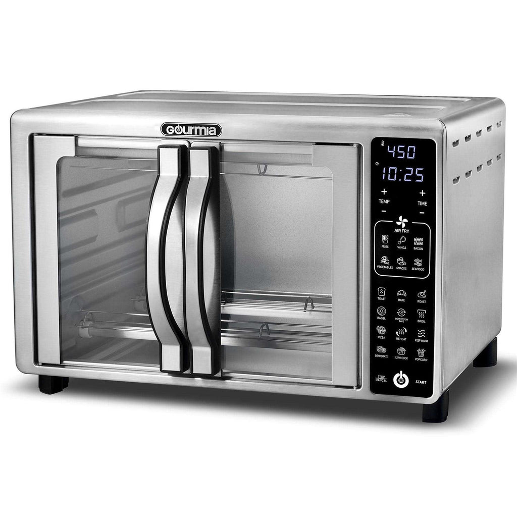 Gourmia Digital Air Fryer Toaster Oven with Single-Pull French Doors