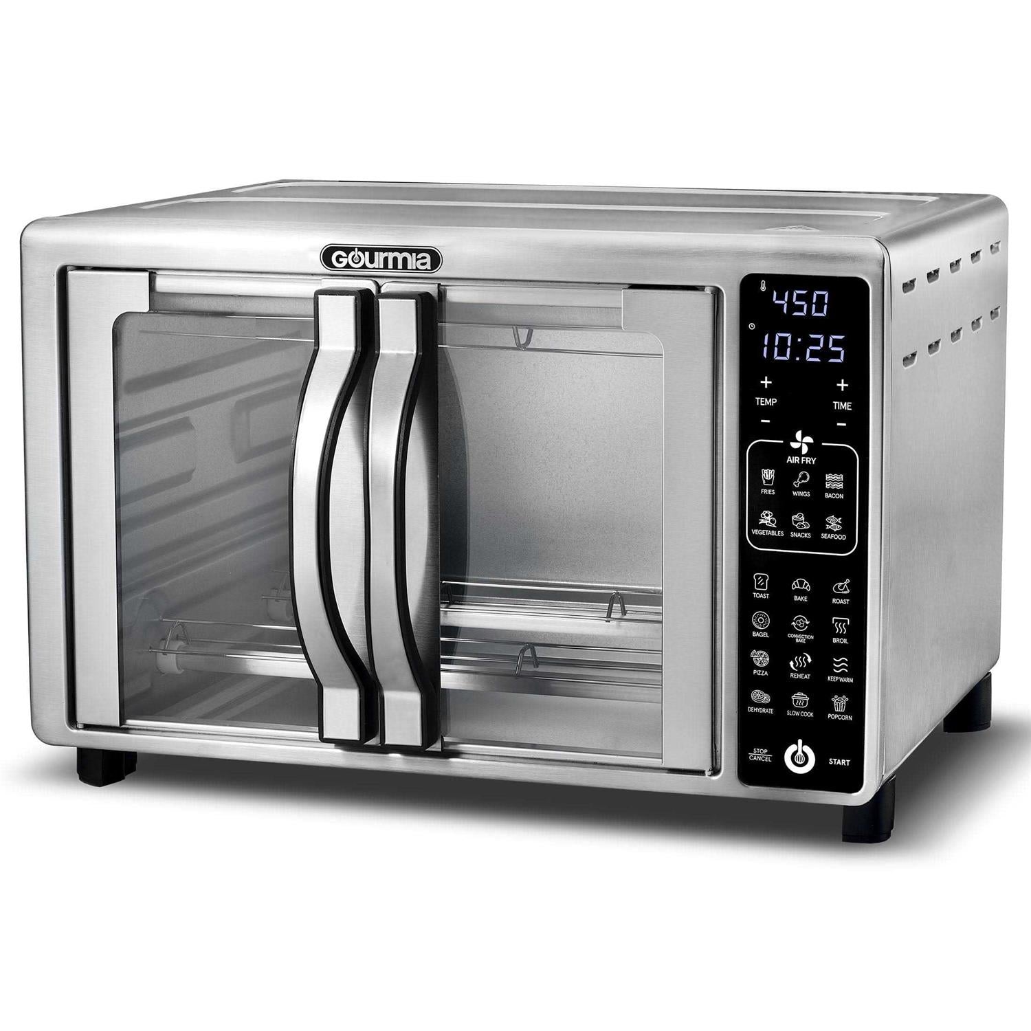 Gourmia Digital Air Fryer Toaster Oven with Single-Pull French Doors
