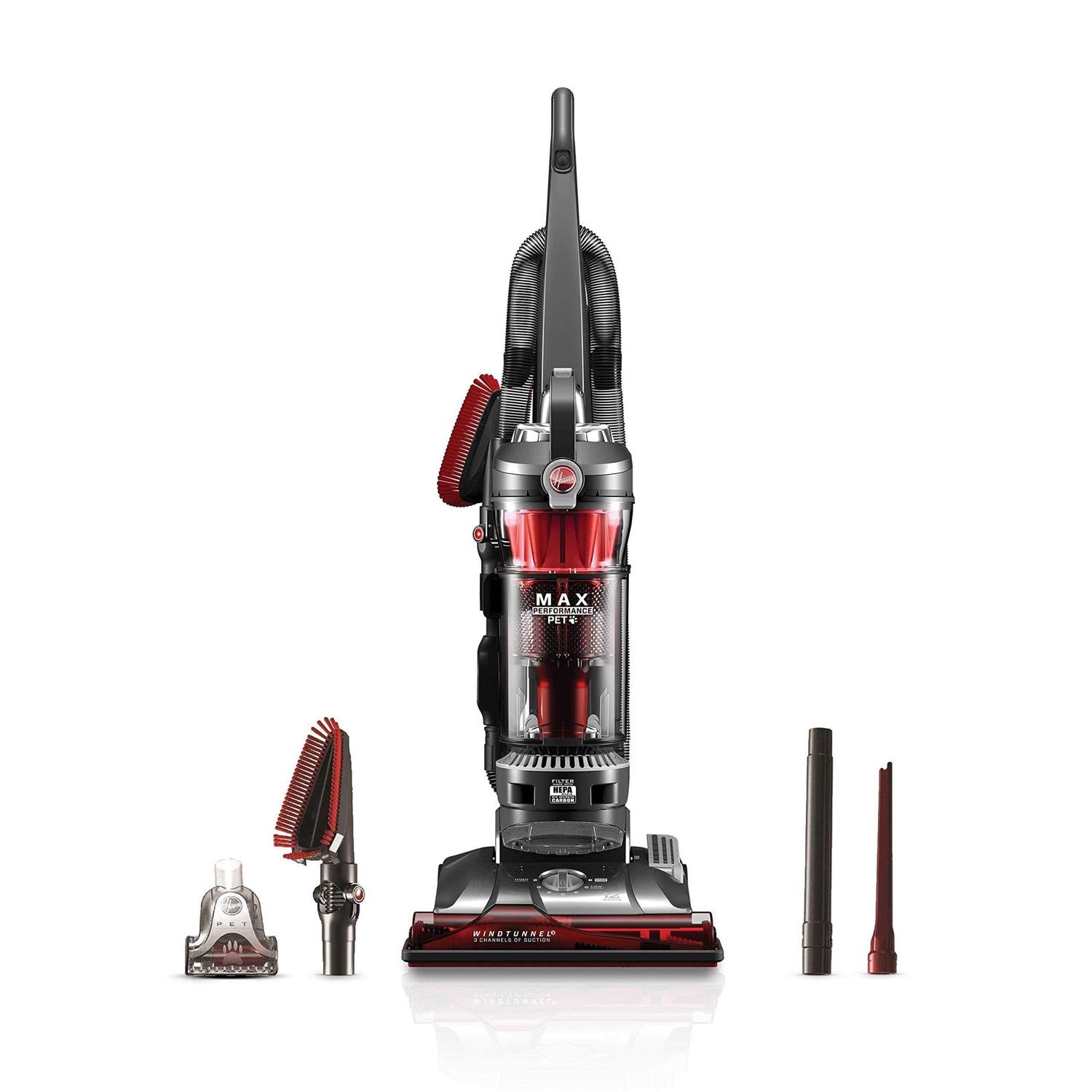 Hoover WindTunnel 3 Max Performance Pet Bagless Upright Vacuum Cleaner Machine with HEPA Media Filtration