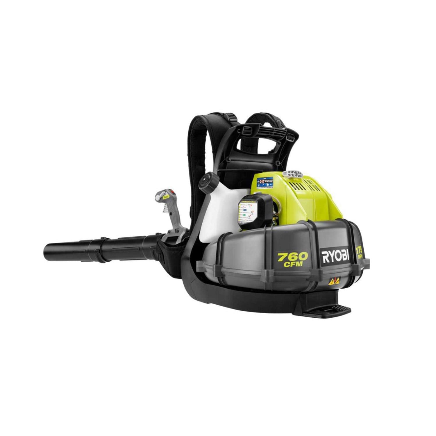 RYOBI 175 MPH 760 CFM 38cc Gas Backpack Leaf Blower