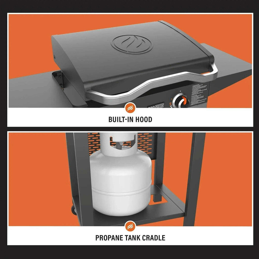 Blackstone Pro Series 2 Burner 22 Propane Pedestal Griddle with Hood