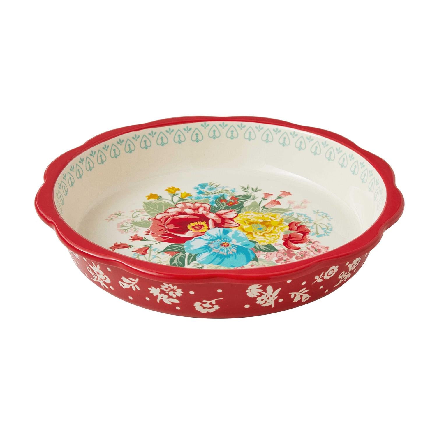 The Pioneer Woman Fancy Flourish Stoneware Pie Pan