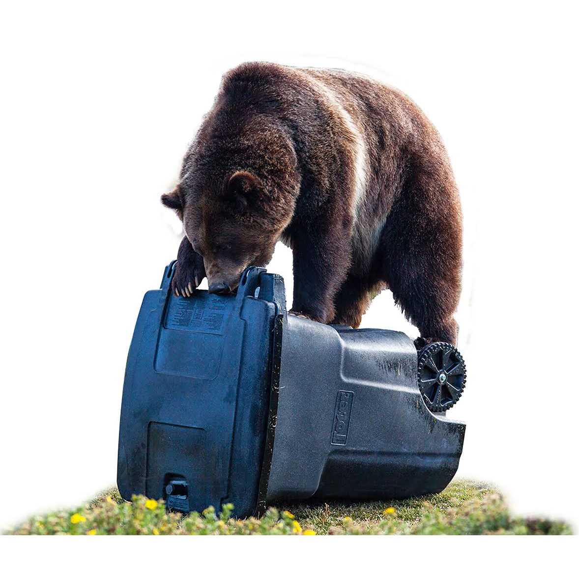 Toter Black Bear-Tight Wheeled Trash Can