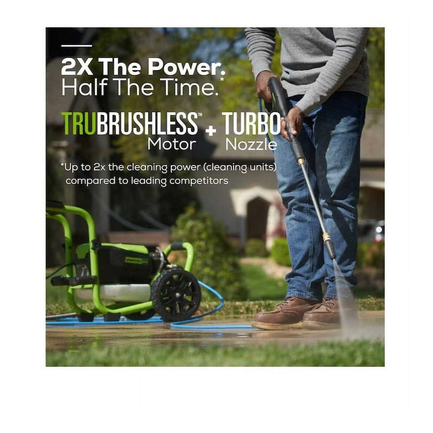 Greenworks Pro 3000 PSI 2-Gallon-GPM Cold Water Electric Pressure Washer New