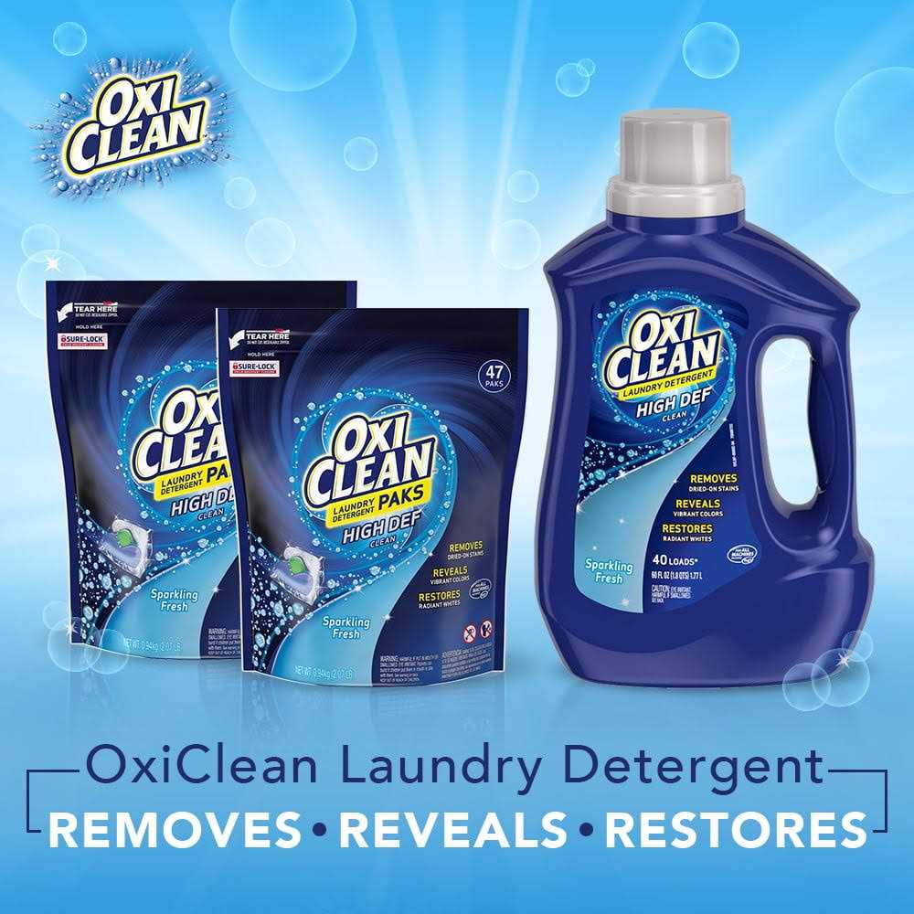 Oxiclean Liquid Laundry Detergent Sparkling Fresh Scent