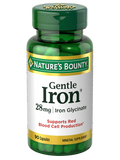 Nature's Bounty Gentle Iron, 28 mg, 90 Capsules