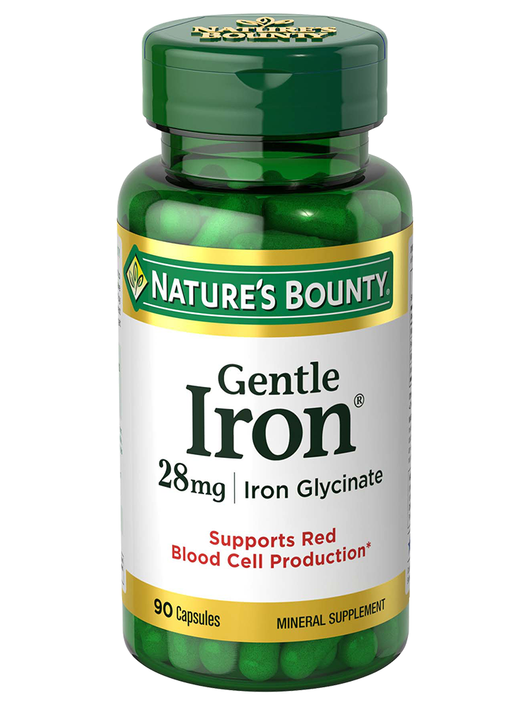 Nature's Bounty Gentle Iron, 28 mg, 90 Capsules