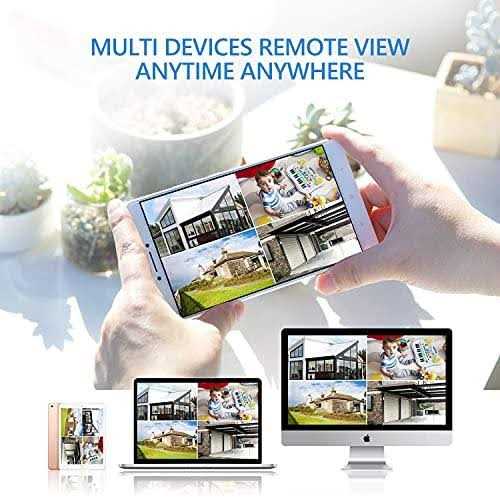 Home Security Camera System Wireless Maysly 8CH 1080P Surveillance NVR Kits with 4pcs 2.0MP Cameras Outdoor Indoor with 65ft Night Vision