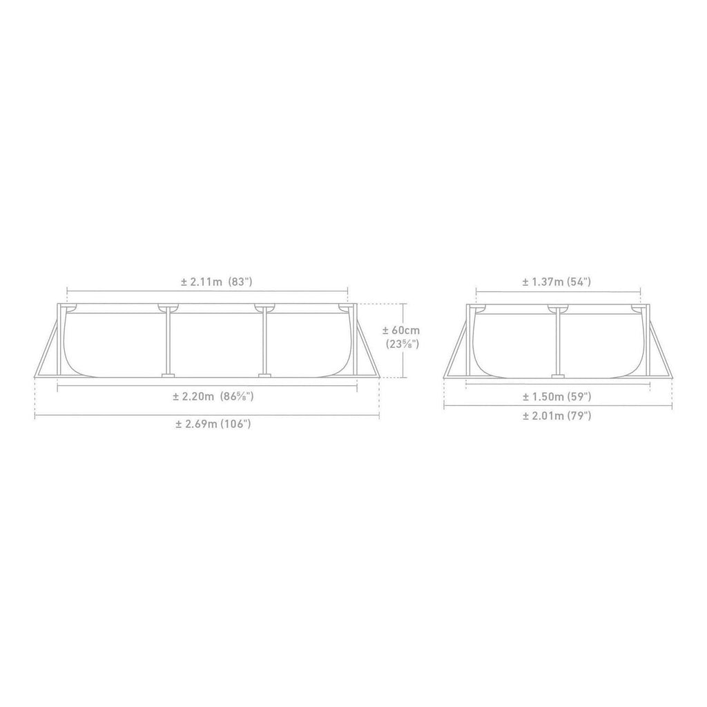 Intex Rectangular Frame Above Ground Swimming Pool