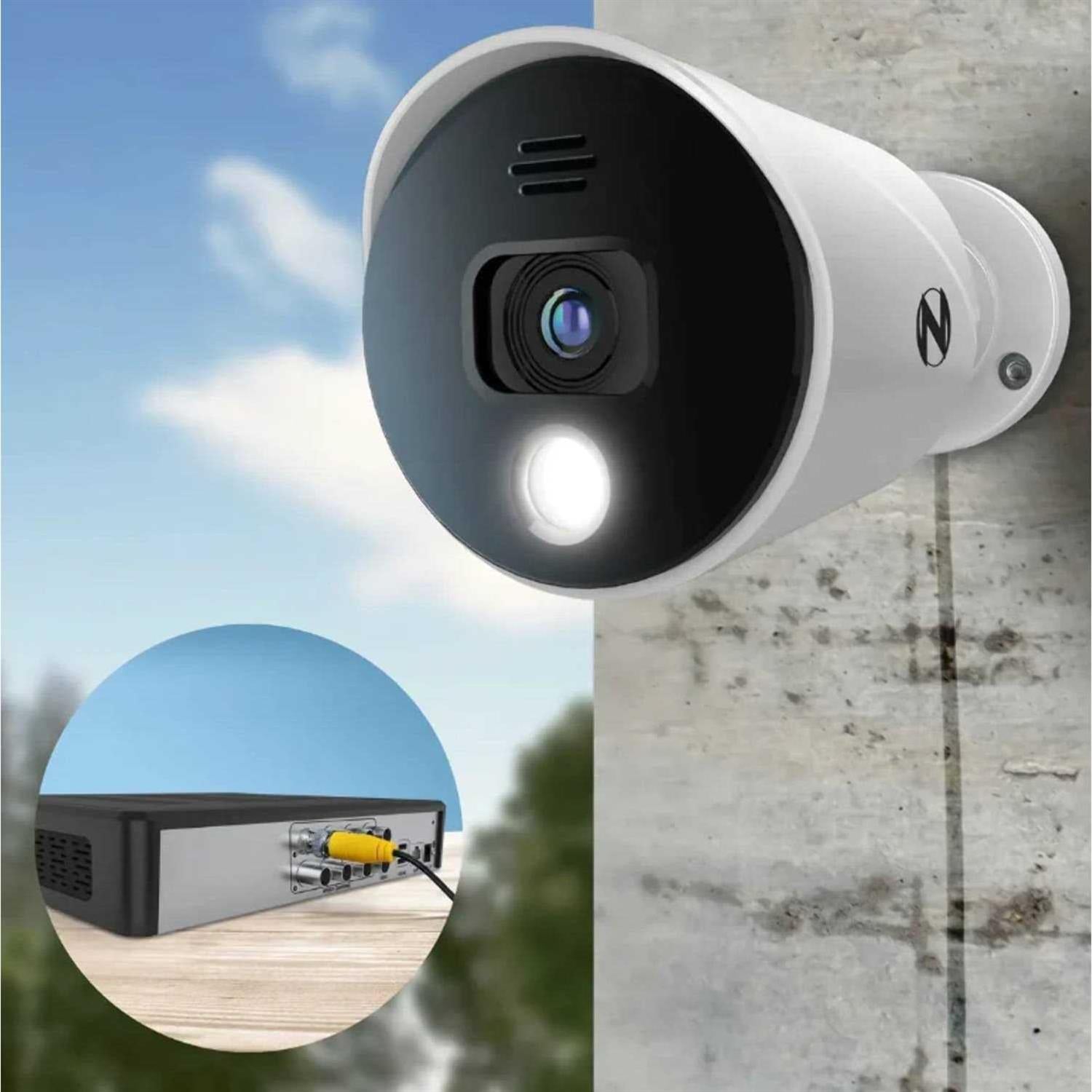 Night Owl 8 Channel 1080p Bluetooth DVR with 1TB Hard Drive and 4 Wired 1080p Spotlight Cameras