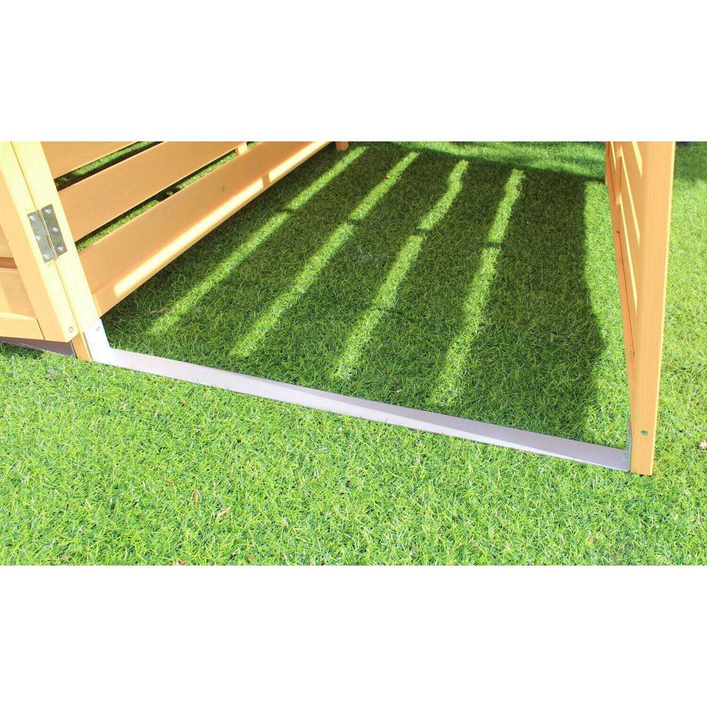 Hanover Outdoor 4.9 ft. x 4 ft. Wooden Trash Bin and Recyclables Storage Shed HANWS
