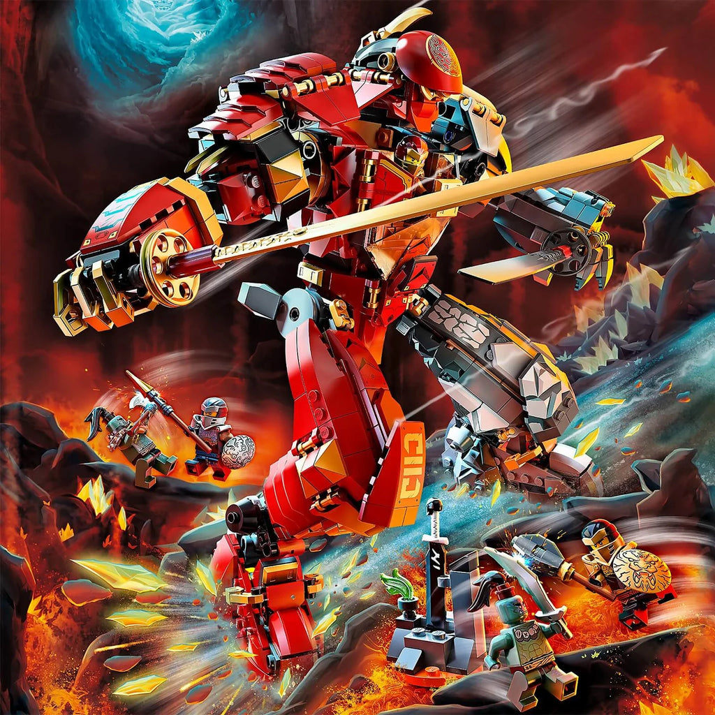 LEGO NINJAGO: Fire Stone Mech Ninja Action Figure Toy (71720)