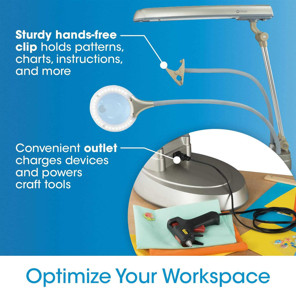 OttLite 24W Ultimate 3-in-1 Craft Lamp