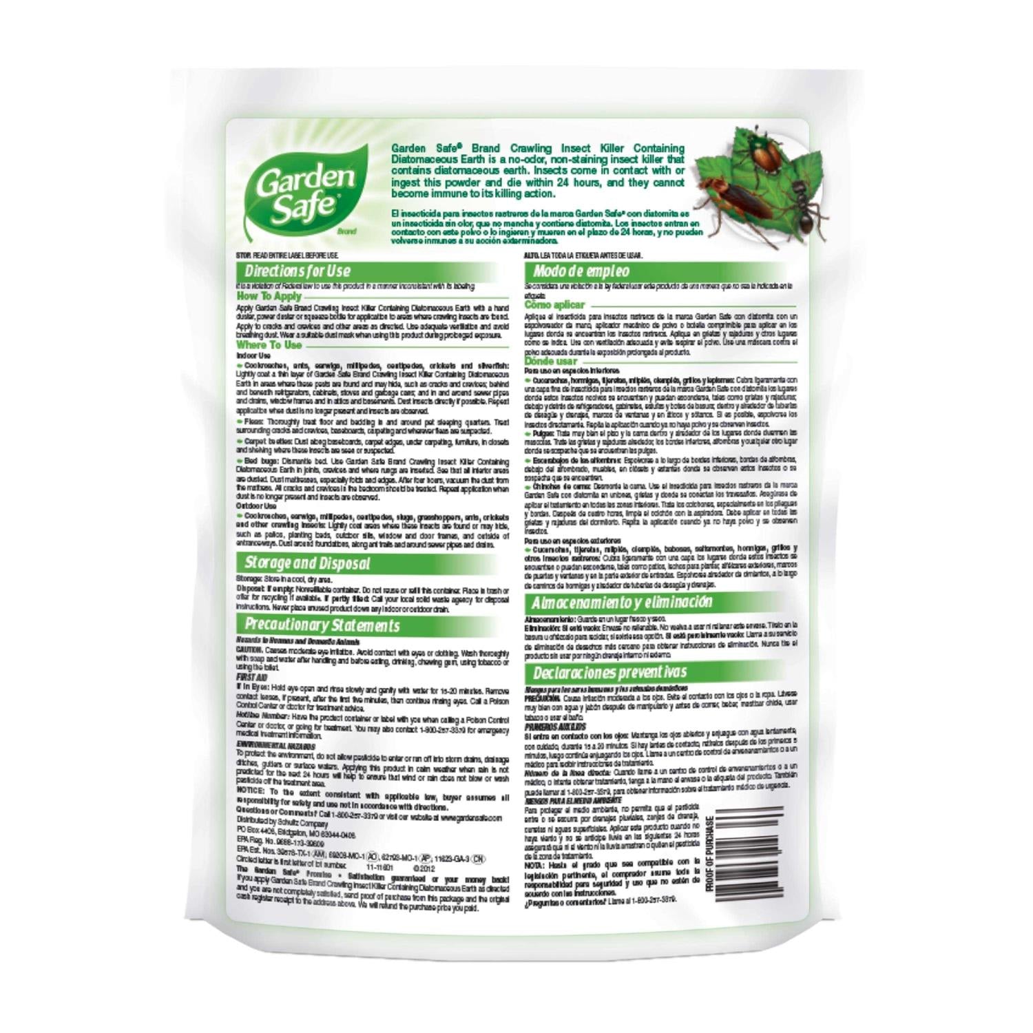 Garden Safe Diatomaceous Earth Crawling Insect Killer