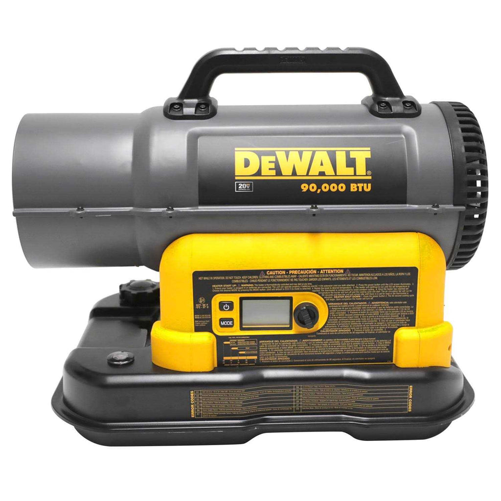 DeWalt Heater 20V Max 90000 Btu/h 1750 sq ft Forced Air Kerosene F340991