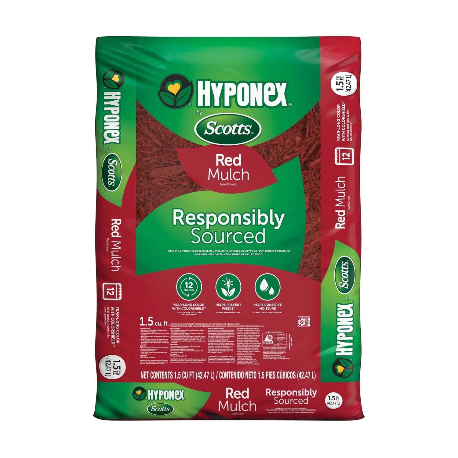 Hyponex Scotts Red Mulch