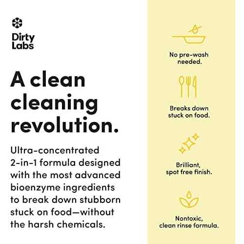 Dirty Labs Dishwasher Detergent and Booster Scent 48 Loads
