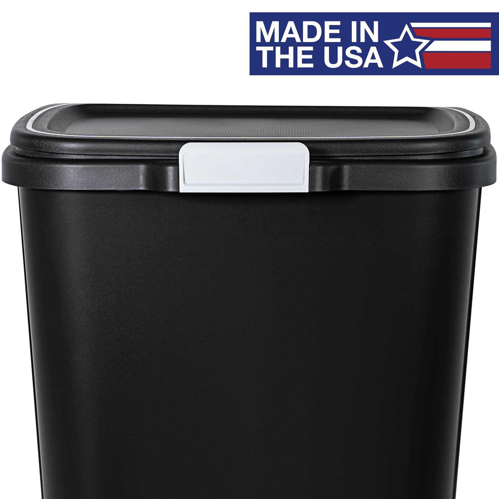 Hefty 13 Gallon Odor Control Touch Lid Trash Can