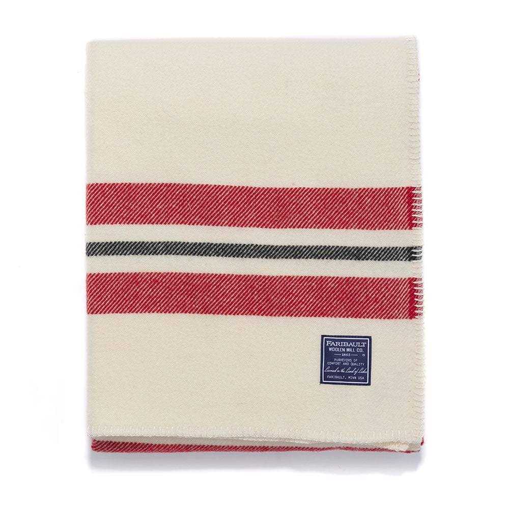 Faribault Woolen Mills USA-Made Cabin Wool Throw