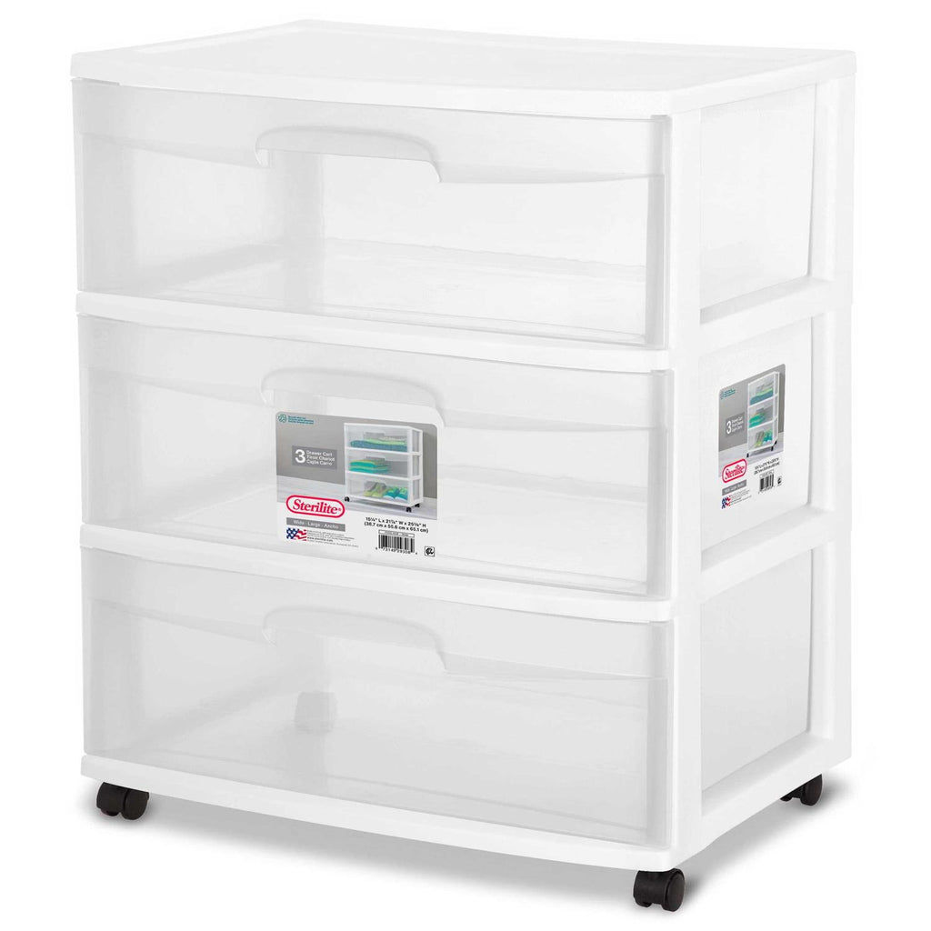 Sterilite 3 Drawer Cart