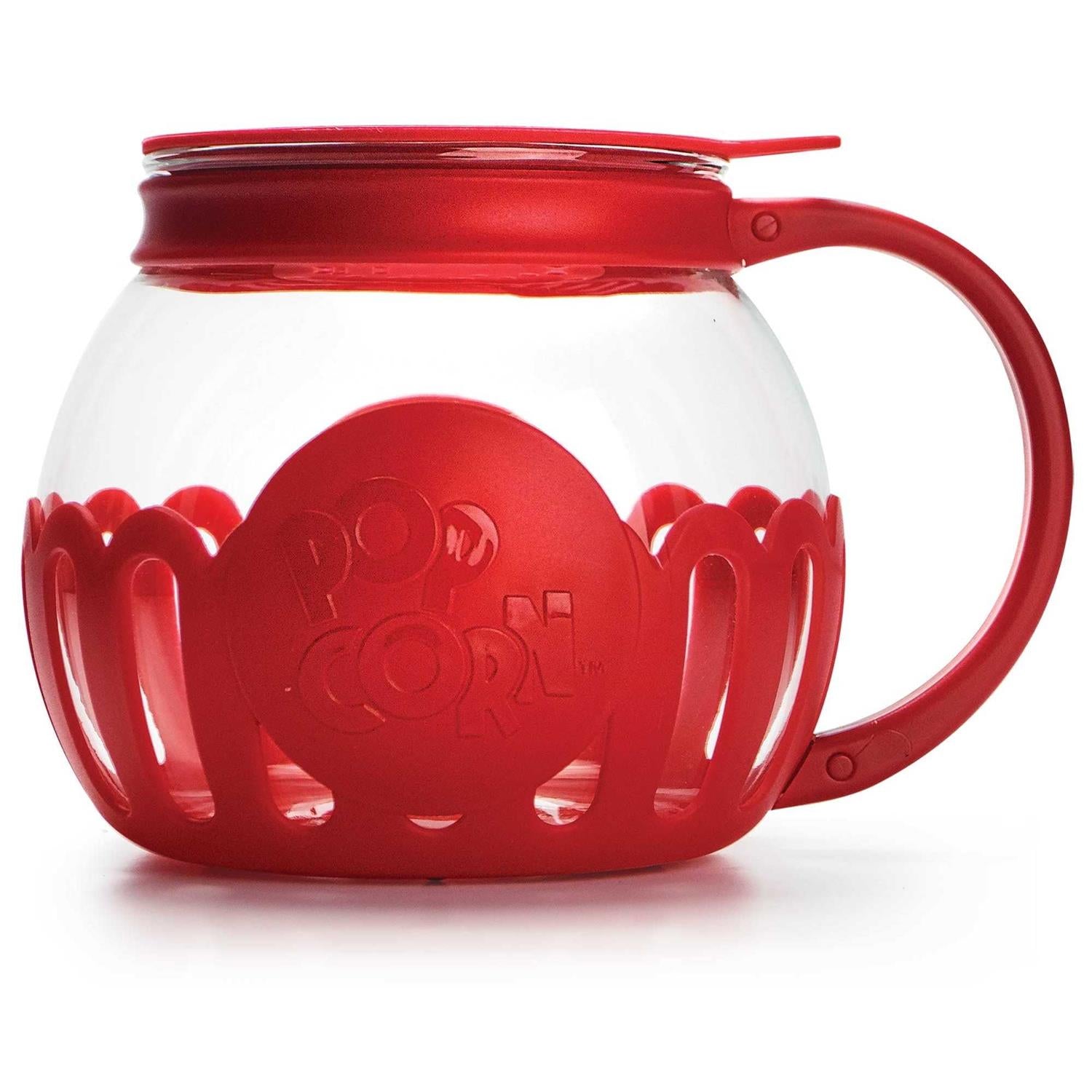Ecolution Microwave Micro-Pop Popcorn Popper Glass 3-in-1 Lid