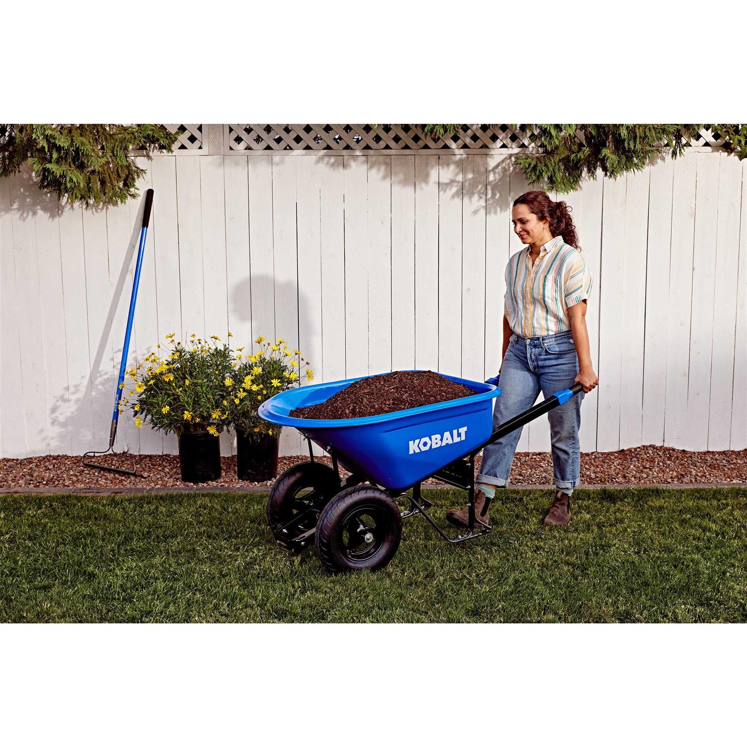 Kobalt 7-cu ft Wheelbarrow PH7-S-2W-K 35284