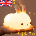 One Fire Night Light for Kids Bunny Cute Lamp,16 Colors Cute Night Light Kids Night Light,Rechargeable Baby Night Light Toddler Night Light