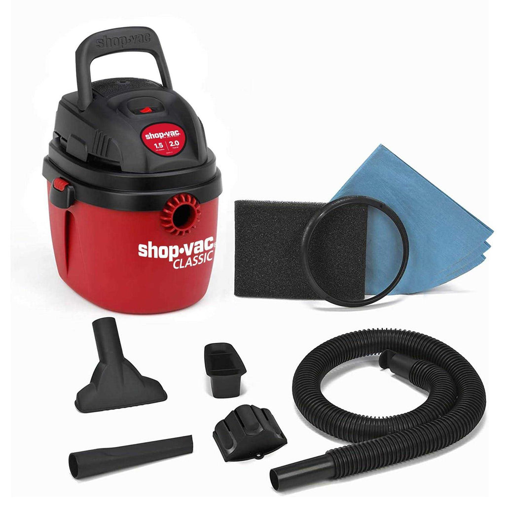 Shop-vac 1.5 Gallon 2.0 Peak Wet Dry Vacuum Portable Compact Shop vac