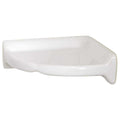 Daltile Restore 8.5 in. W Ceramic Wall Mounted Corner Shower Shelf Tile in White