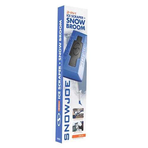Snow Joe 2-in-1 Telescoping Snow Broom + Ice Scraper