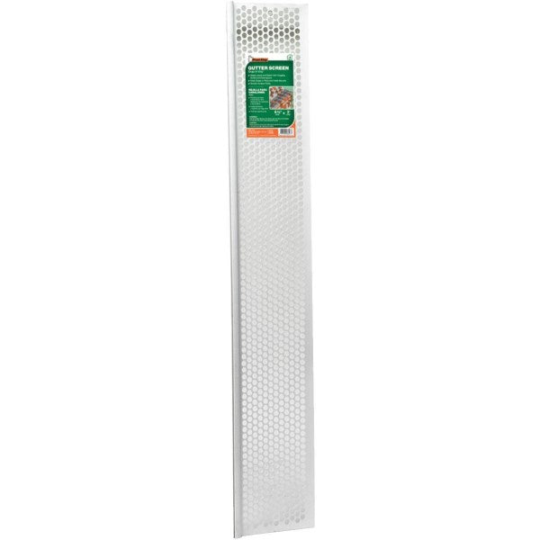 Frost King 6-1/2 In. x 3 Ft. White Vinyl Snap-In Gutter Screen