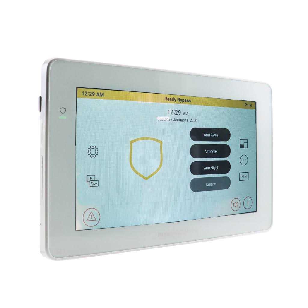 Intrusion Honeywell 6290W Touch Center 7 Color Wireless Touchscreen Keypad Alarm