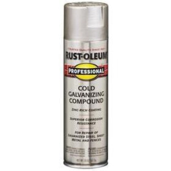 Rust-Oleum Professional 20 Oz. Flat Galvanizing Compound Spray Paint, Bright Galvanized