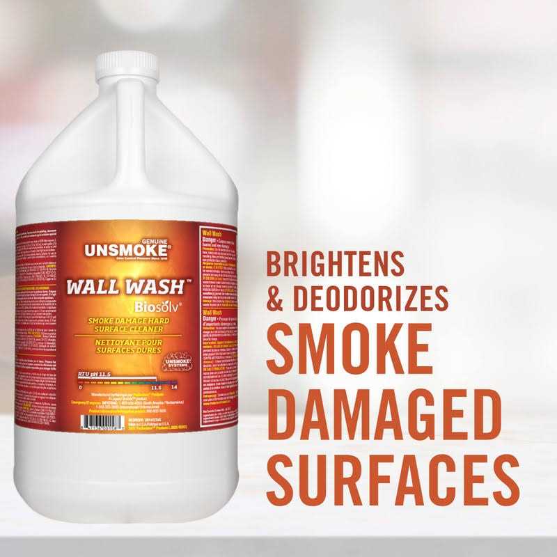 Legend Brands Unsmoke Wall Wash with Biosolv Multipurpose Degreaser for Walls and Smoke Damage Hard Surface Cleaner
