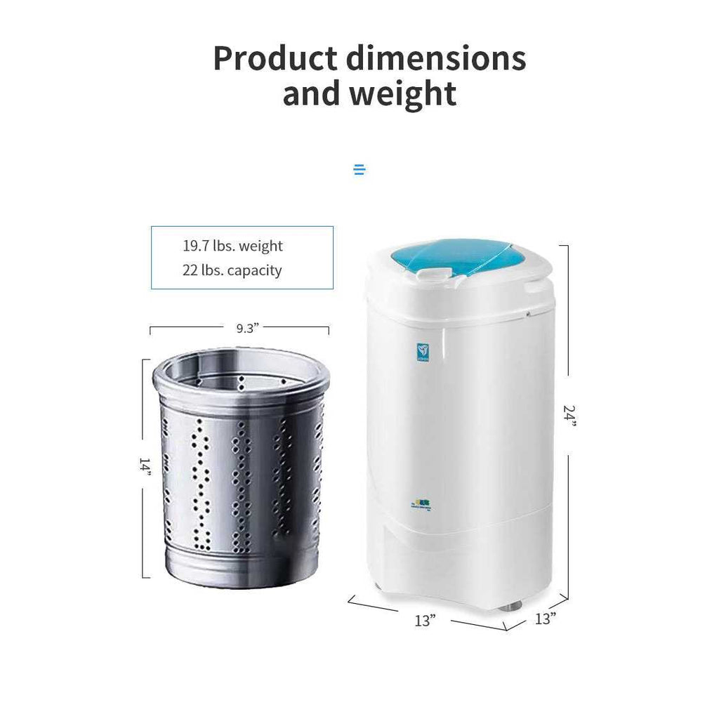 The Laundry Alternative Ninja Spin Dryer Portable Clothes Dryer Spin Dryer for Clothes