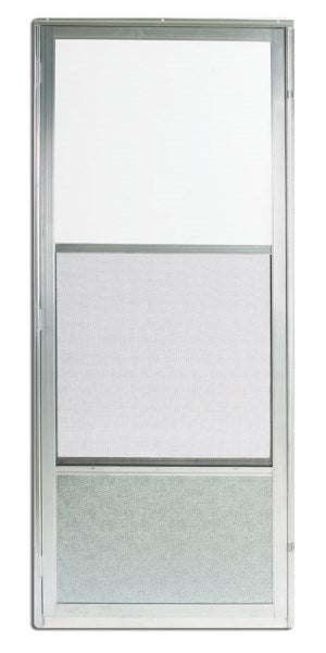 Croft Imperial Style 36 In. W x 80 In. H x 1 In. Thick Mill Self-Storing Aluminum Storm Door
