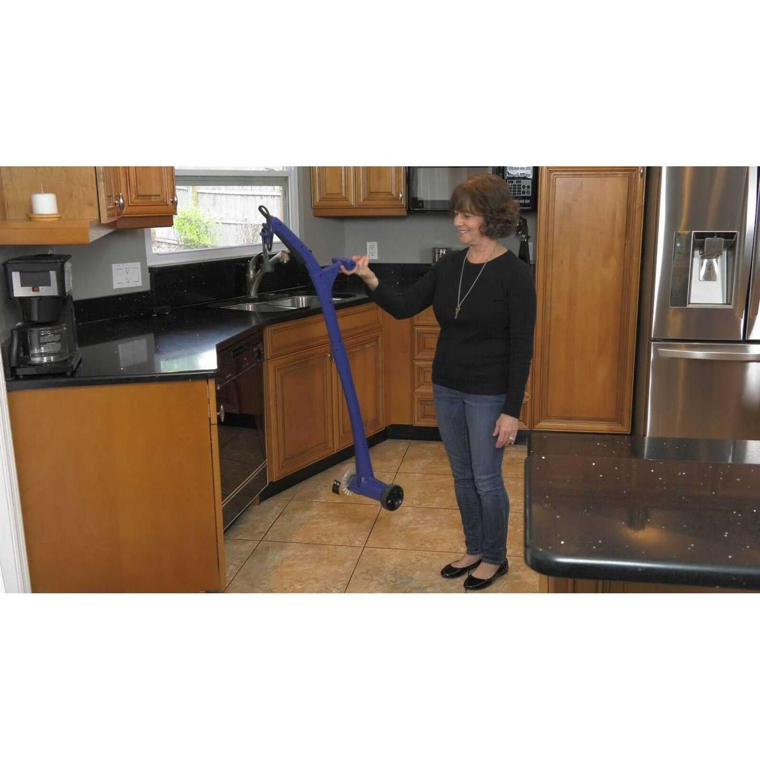 Grout Groovy! Electric Stand Up Lightweight Grout Cleaning Machine Safely Cleans Grout Floor Tiles