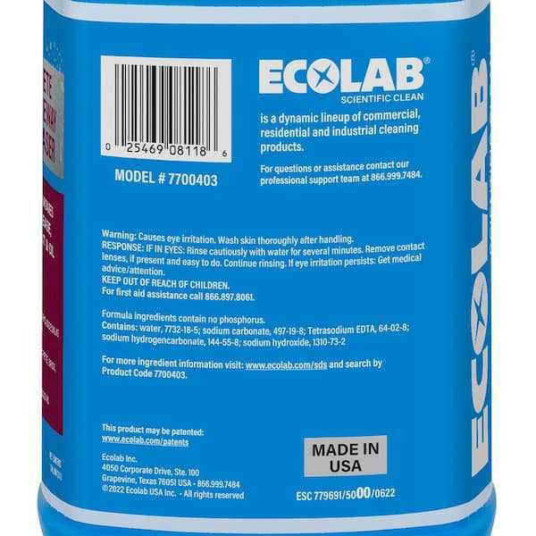 ECOLAB 1 Gal. Concrete and Driveway Degreaser Concentrate