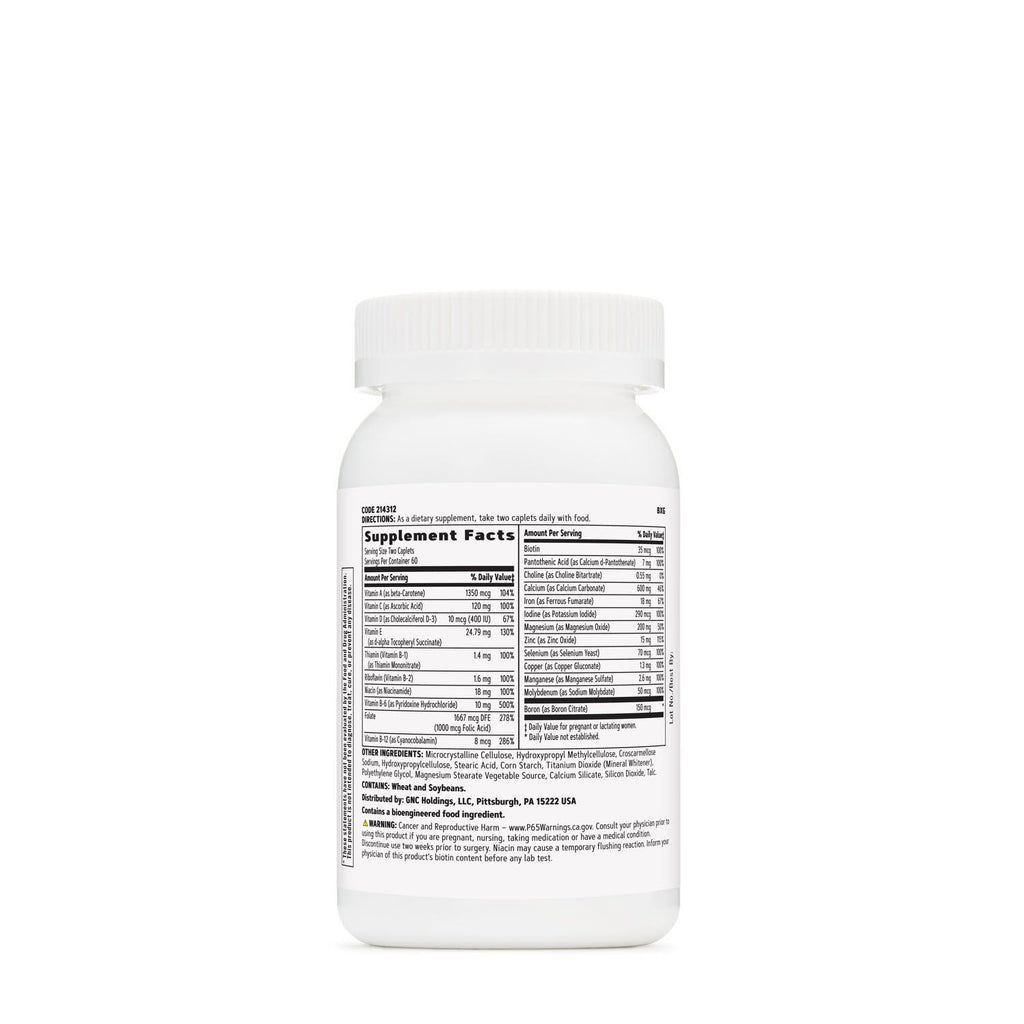 GNC Women's Prenatal Formula with Iron - 120 Caplets (60 Servings)