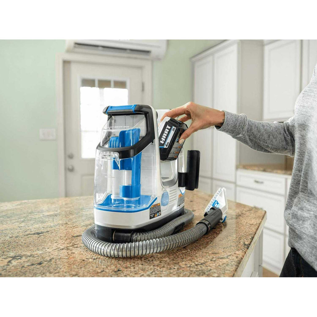 HART 20-Volt Cordless Carpet & Upholstery Spot Cleaner with 20-Volt 4Ah Battery