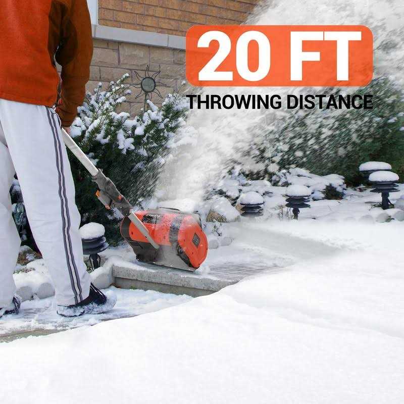 VOLTASK Cordless Snow Shovel 20V 10-Inch 4-Ah Cordless Snow Blower