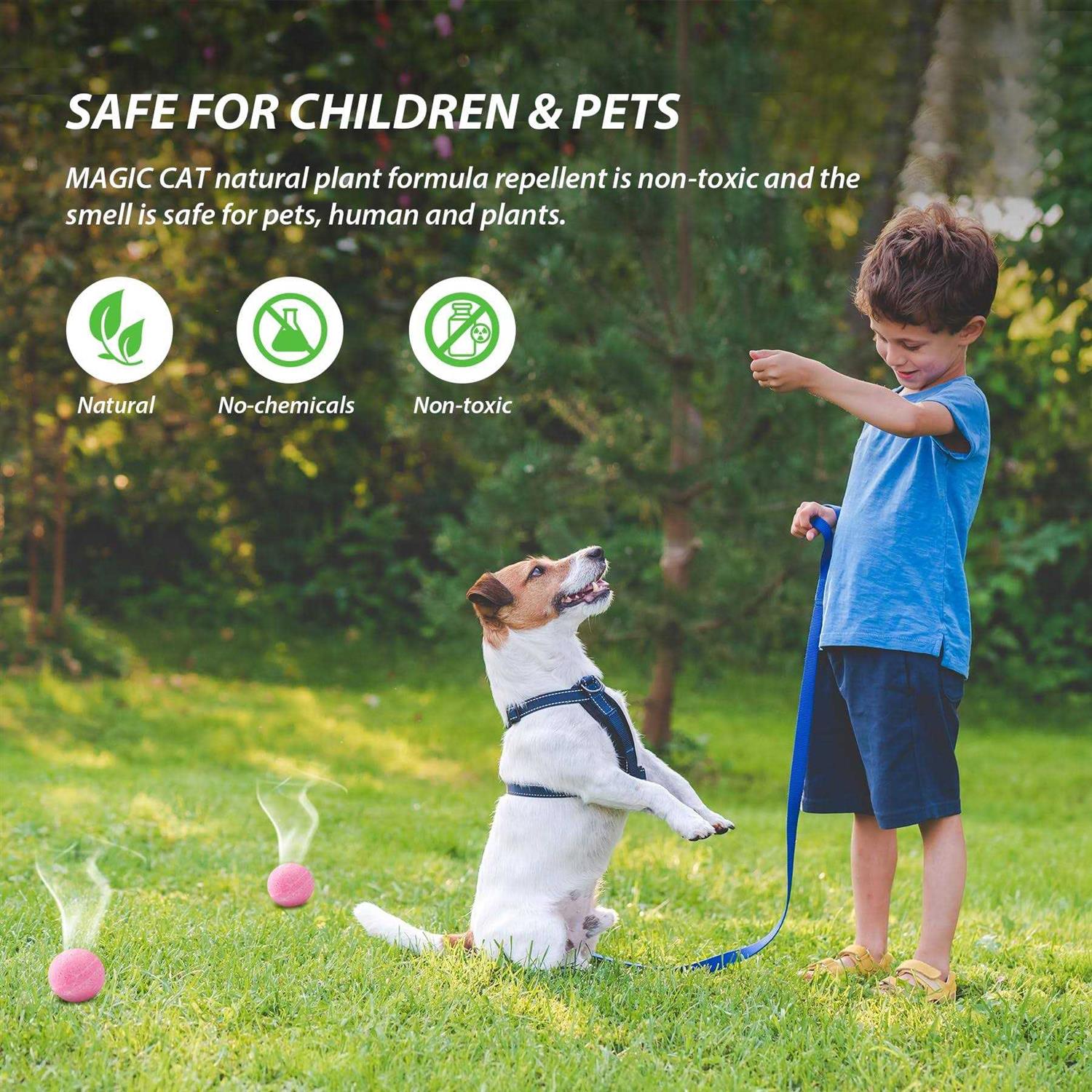 MAGIC CAT Squirrel Repellent Natural Peppermint Oil Squirrel Deterrent Pet Safe
