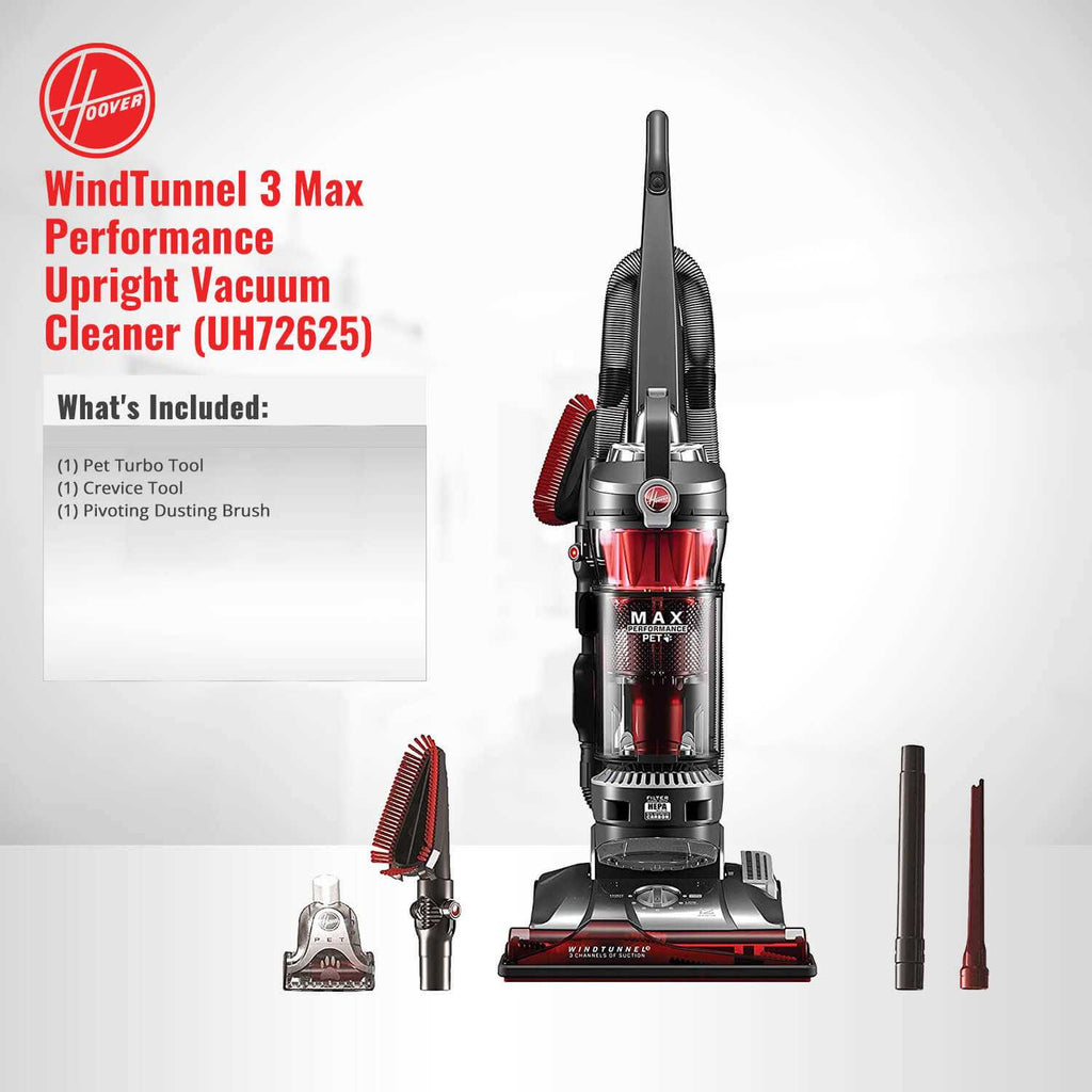 Hoover WindTunnel 3 Max Performance Pet Bagless Upright Vacuum Cleaner Machine with HEPA Media Filtration