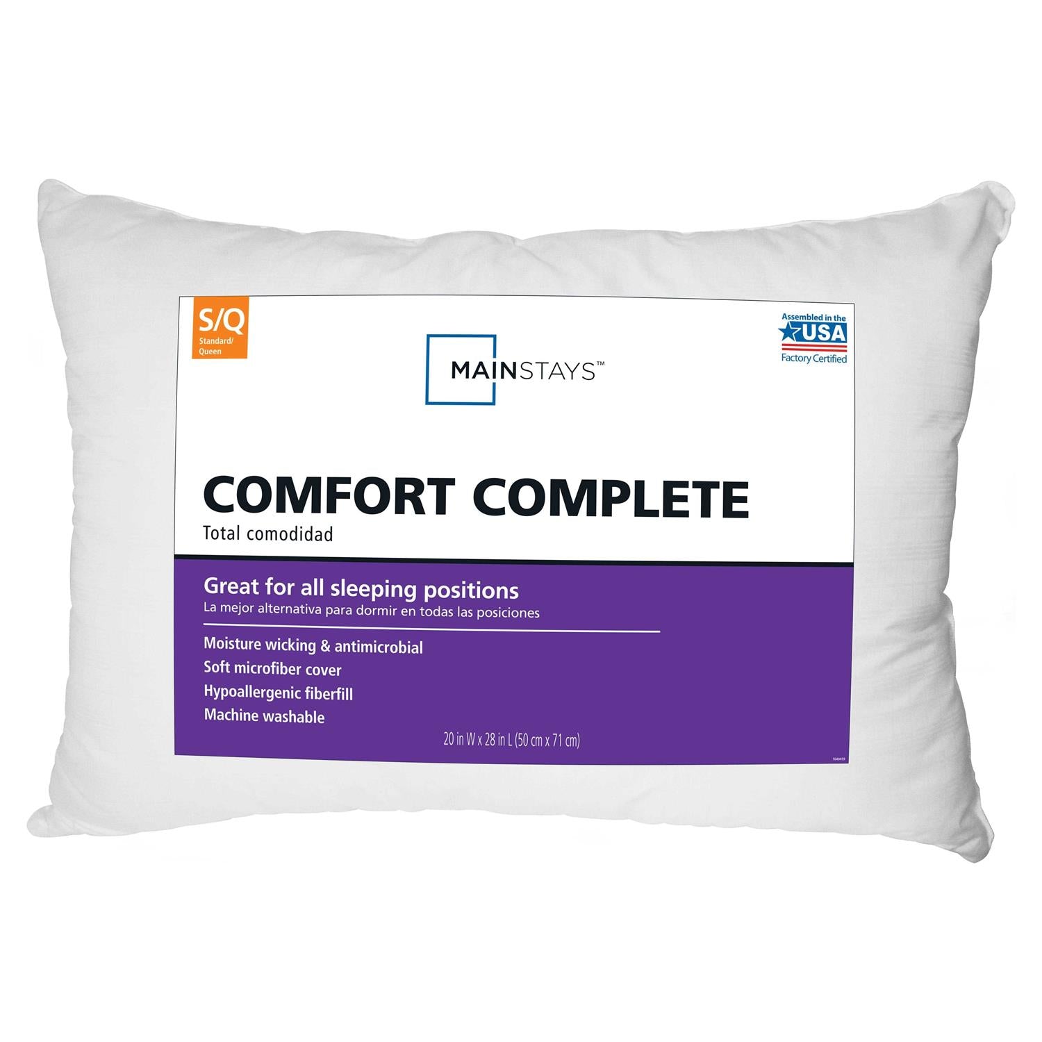Mainstays Comfort Complete Bed Pillow